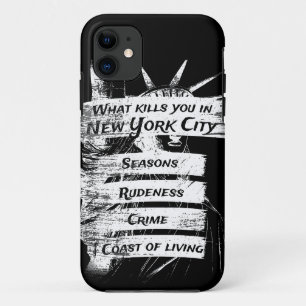 Merica Humour America USA Funny Patriotism New Yor iPhone 11 Case
