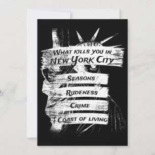 Merica Humour America USA Funny Patriotism New Yor Invitation