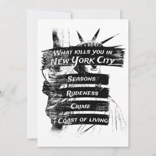 Merica Humour America USA Funny Patriotism New Yor Invitation