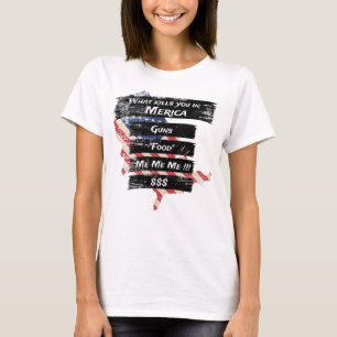 Merica Humour America USA Funny Patriotism T-Shirt
