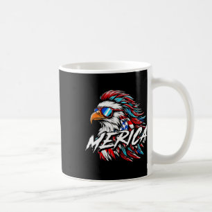 Merica Mullet Eagle Funny 4th Of July Coffee Mug