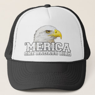 'MERICA One Badass Bird Trucker Hat