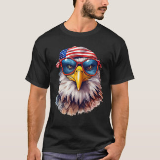 Merica Patriotic Bald Eagle 4th Of July USA Americ T-Shirt