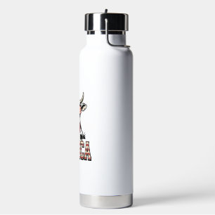 Merica Patriotic Cow Vintage Engraving Graphic_1 Water Bottle