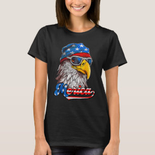 Merica Patriotic Eagle USA American Flag 4th Of Ju T-Shirt