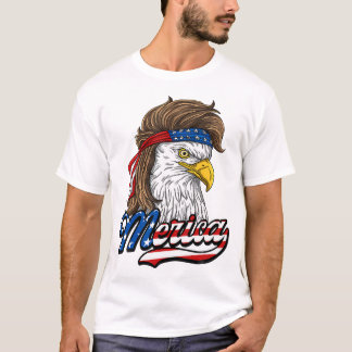 Merica - Patriotic USA Eagle Of Freedom - 4th of J T-Shirt