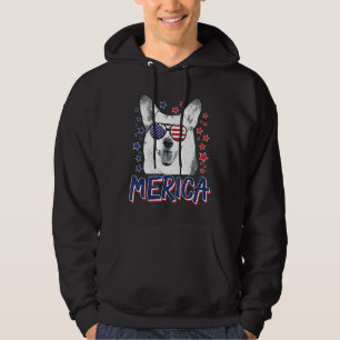 Merica Pembroke Welsh Corgi Dog 4th Of July Usa Hoodie