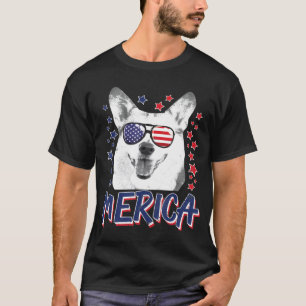 Merica Pembroke Welsh Corgi Dog 4th Of July Usa T-Shirt