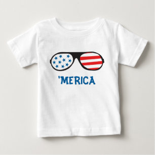 Merica Retro Sunglasses Baby T-Shirt