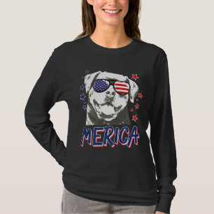 Merica Rottweilers Dog 4th Of July Usa Gift Premiu T-Shirt