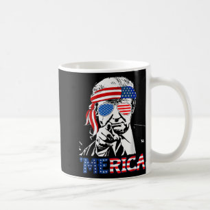 Merica Shirt Happy 4th Of July Merica Trump Coffee Mug