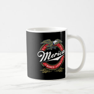 Merica Since 17761 American Byld Eagle Mullet Star Coffee Mug