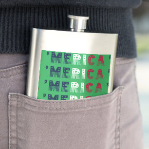 'Merica Stars + Stripes Hip Flask