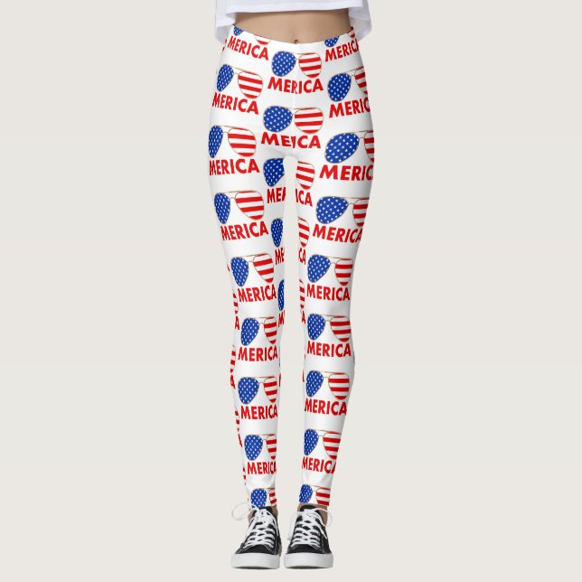 merica sunglasses leggings (Front)