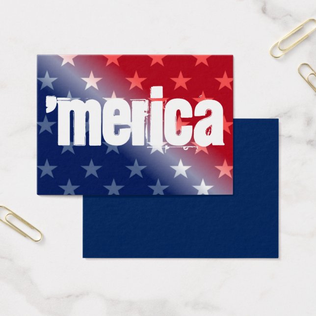 "Merica Team Cards - red white blue (Office)
