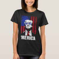 Merica Trump Happy 4th Of July Trump American Flag