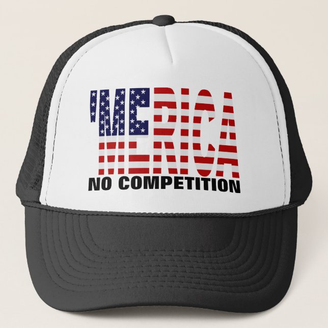 'MERICA U.S. Flag "No Competition" Hat (Front)