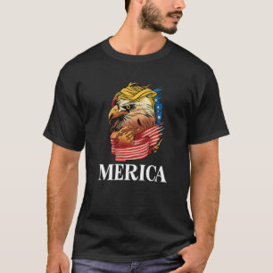 Merica Usa American Flag Independence Day 4th July T-Shirt