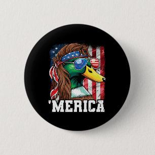 Merica Usa American Flag Patriotic 4th Of July Duc 6 Cm Round Badge