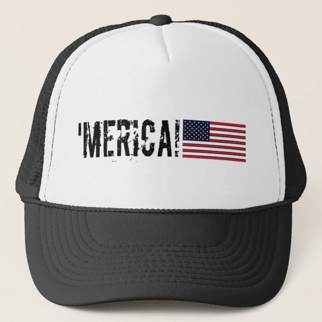 'Merica USA  Flag Hat (Front)