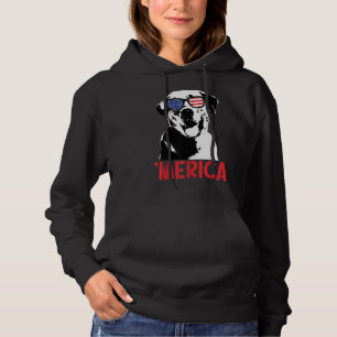 Merica Yellow Labrador American Flag Sunglasses 4t Hoodie