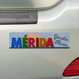 Mérida Letters Bumper Sticker