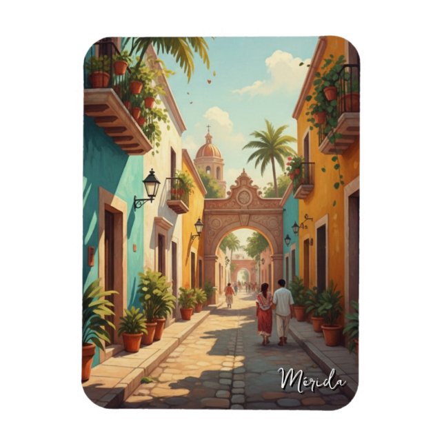 Merida Mexico Travel Magnet (Vertical)