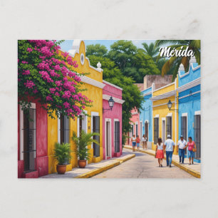 Merida Mexico Travel Postcard