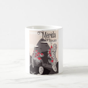 Mérida Mexico travel poster Coffee Mug