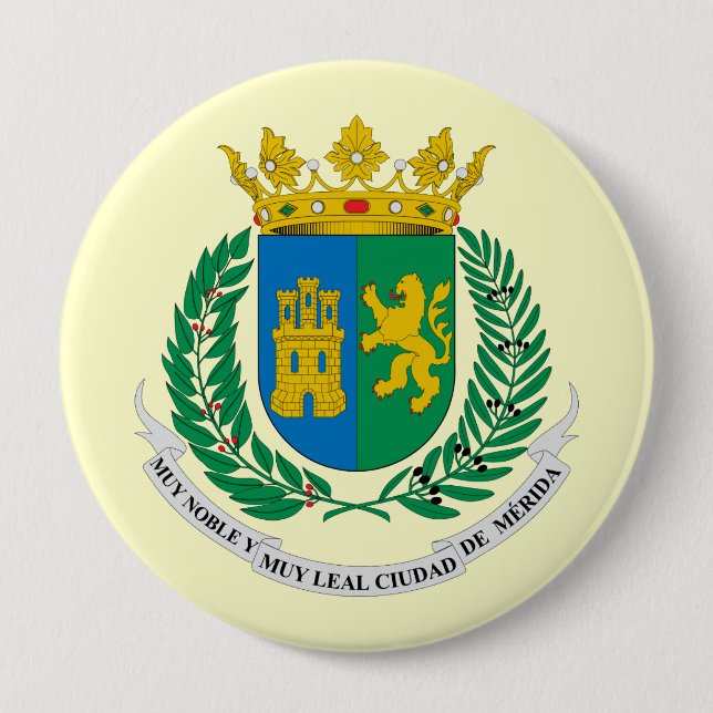 Merida Yucatan, Mexico 10 Cm Round Badge (Front)