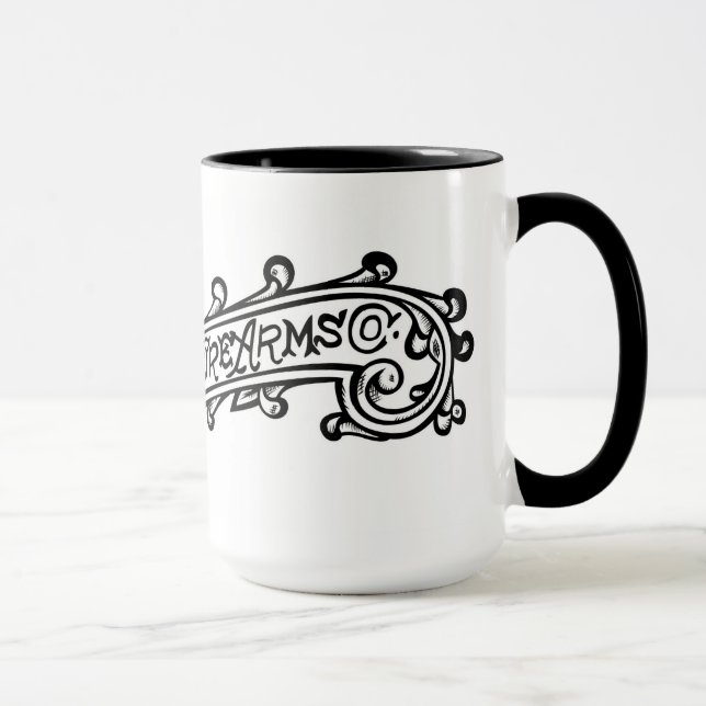 Meriden Fire Arms Engraved Scroll Logo Mug (Right)