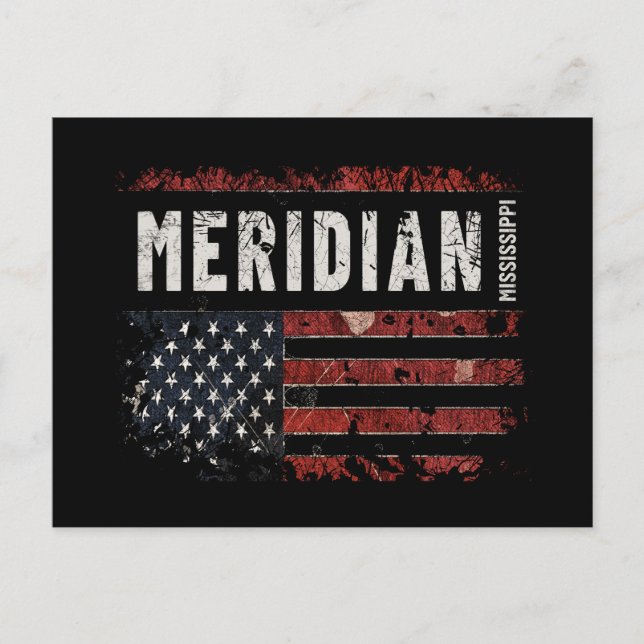 Meridian Mississippi Postcard (Front)