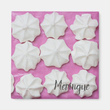 Meringues on pink paper gift