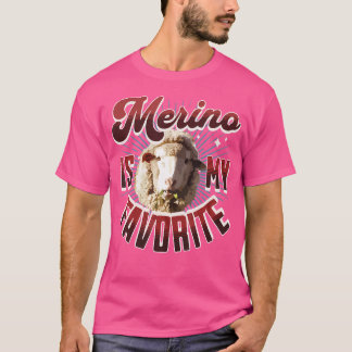 Merino Is My Favourite Funny Merino Sheep Handspin T-Shirt