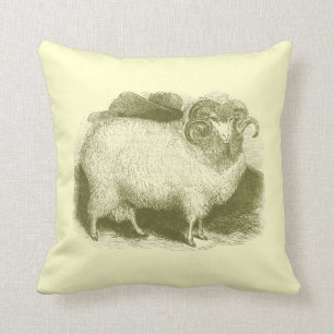 Merino Sheep 1837 Cushion