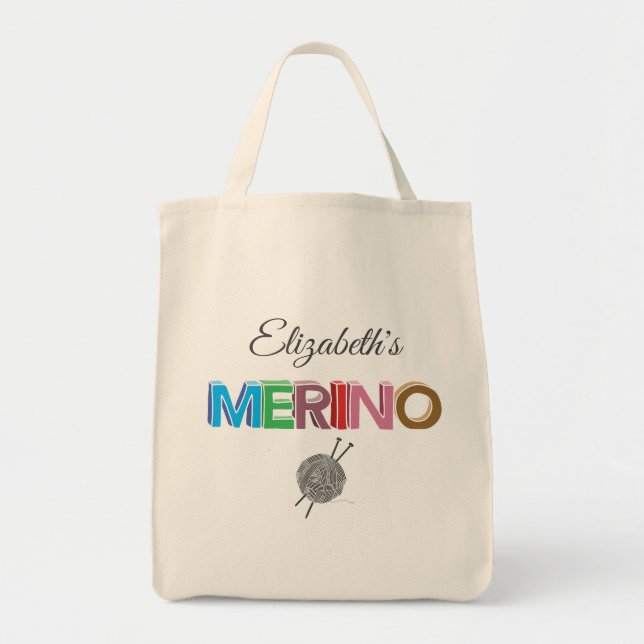 Merino Yarn Tote Bag (Front)