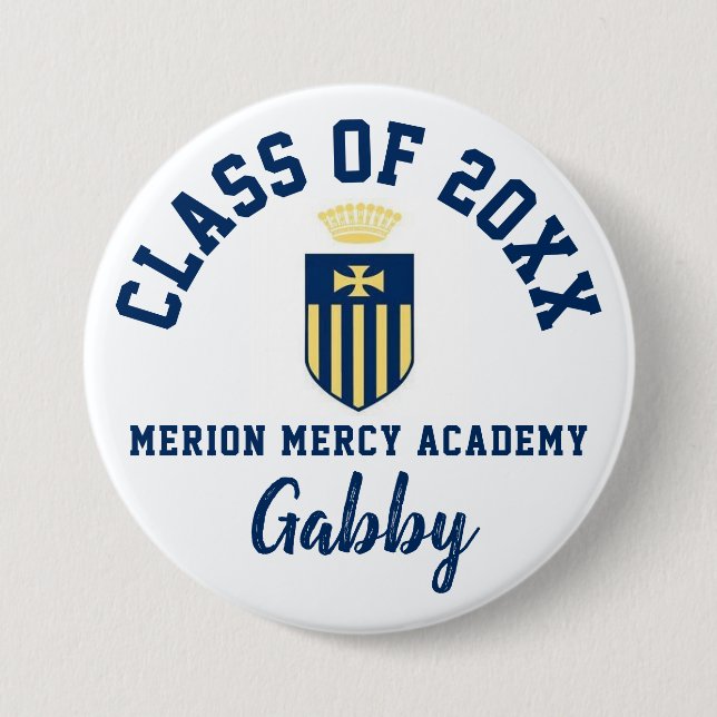 Merion Mercy Academy Button Logo Custom (Front)