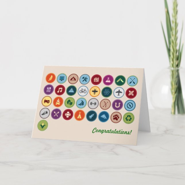 Merit Badges Card (Front)