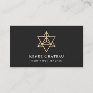 Merkaba Sacred Geometry Symbol Business Card