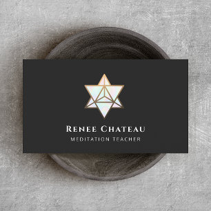 Merkaba Sacred Geometry Symbol Business Card