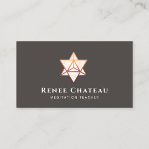Merkaba Sacred Geometry Symbol Business Card