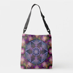 Merkabah Mandala Pattern Crossbody Bag