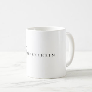 Merkiheim White Coffee Mug   Minimal Nordic Bindru
