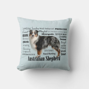 Merle Australian Shepherd Cushion