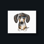 Merle Dapple Dachshund Cute Wiener Dog   Canvas Print<br><div class="desc">Merle Dapple Dachshund Cute Wiener Dog</div>