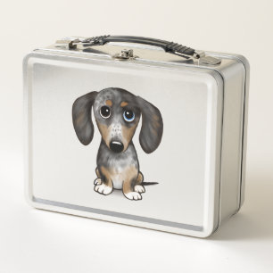 Merle Dapple Dachshund Cute Wiener Dog   Metal Lunch Box