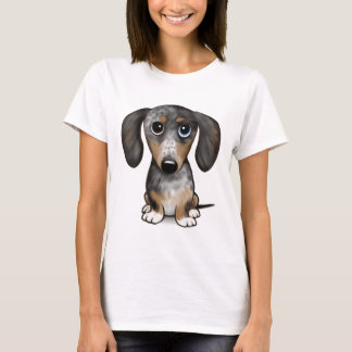 Merle Dapple Dachshund Cute Wiener Dog   T-Shirt