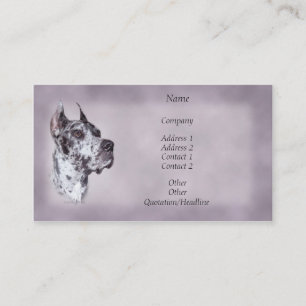 Merle Great Dane Business Card