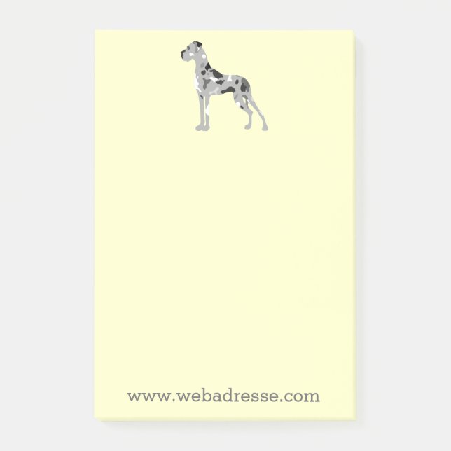 Merle Great Dane Post-it Notes (Front)