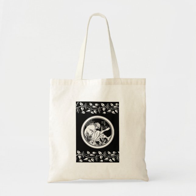 Merlin Art Nouveau fantasy Tote Bag (Front)